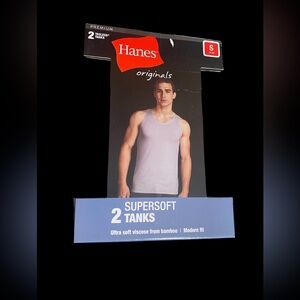 Hanes Originals Supersoft Tanks - White